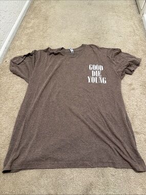 Good Die Young Short Sleeve Graphic Tee - Brown